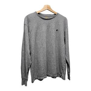 Polo Ralph Lauren T-Shirt Mens Size Medium Gray Heather Long Sleeve Classic Fit